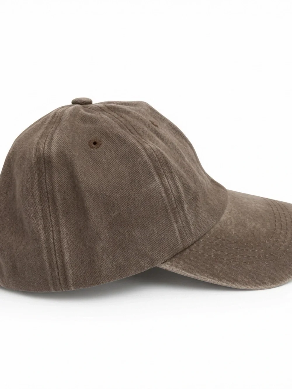 Washed Earthy Brown Teddy Bear Embroidered Dad Hat Streetwear Baseball Cap